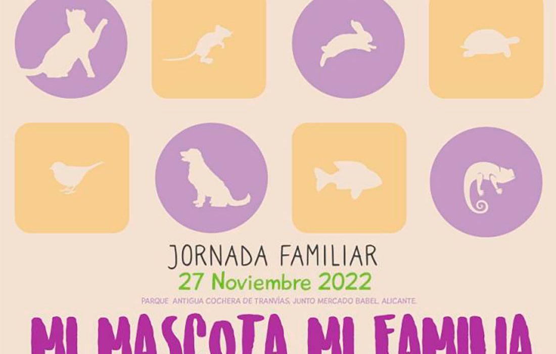 El Ayuntamiento de Alicante organiza la primera jornada ‘Mi mascota, mi familia’ el domingo 27 de Noviembre