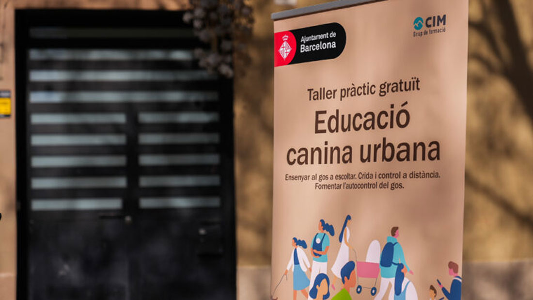 Celebrado el segundo taller gratuito de educación canina en Barcelona