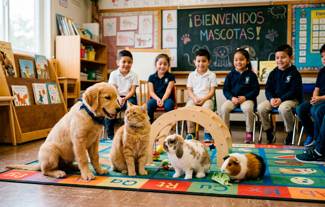 Mascotas en colegio - IA